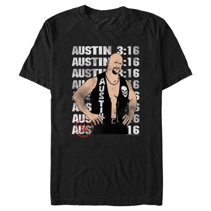 Men's WWE Stone Cold Steve Austin 3:16 Animated T-Shirt, 1 of 6