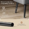 47.8" Faux Leather Storage Ottoman Bench with Hidden Compartment and Metal Legs for Bedroom & Entryway - 4 of 4