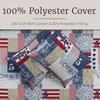 3 - Piece Quilt Set - Nautical Patchwork Print All - Season Soft Microfiber Bedspread with Shams - 2 of 4