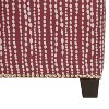 Skyline Furniture Square Nail Button Ottoman - L-e Dot Holiday Red Oga - 3 of 4