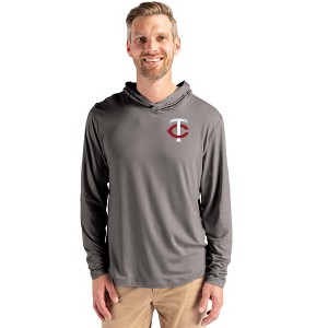 Minnesota Twins Cutter & Buck Coastline Epic Comfort Recycled Mens Hooded Shirt - 1 of 1