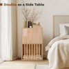 Tangkula 2-tier Wooden Cat Condo Indoor Symmetrical Cat House w/ Removable Cushions - 4 of 4