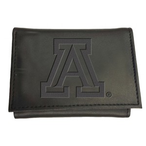 Evergreen NCAA Arizona Wildcats Black Leather Trifold Wallet Officially Licensed with Gift Box - 1 of 1