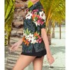 HAPPY BAY Hawaiian Shirts Womens Casual Summer Beach Party Short Sleeve Vacation Collared Blouses Dress Tee Shirts Tops for Women - 4 of 4
