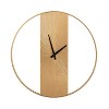 Kate & Laurel All Things Decor 24"x24" Ladd Round Numberless Wall Clock Gold - 4 of 4