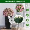 Acekool Set of Artificial Topiary Flower Balls, Rose Decorative Spheres for Indoor Outdoor Home Garden Wedding - 4 of 4
