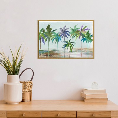 Tropical Dream Palm Trees Hand-Stretched Canvas Wall Art