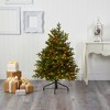 Nearly Natural 4-ft North Carolina Fir Artificial Christmas Tree with 250 Clear Lights and 1003 Bendable Branches - 4 of 4