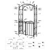 8FT Black Garden Arch with Gate ¨C Heavy-Duty Metal Arbor for Wedding Decor, Sturdy Steel Archway for Climbing Roses & Vines - 4 of 4