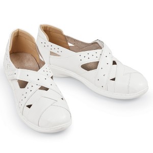 Collections Etc Adjustable Cross-over Shoes - 1 of 4