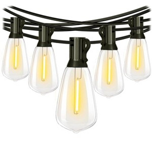 Itopfox Outdoor String Lights Waterproof 400FT Shatterproof Patio Lights with 212 Vintage Dimmable LED Edison Bulbs for Backyard Fence Garden - 1 of 4