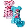 Disney Baby Girl's 2-Pack Love Minnie Mouse Bow and Polka-Dot Print Casual Dress with Bloomer Panty Set - Pink/Blue, 0-3 Months - 2 of 4