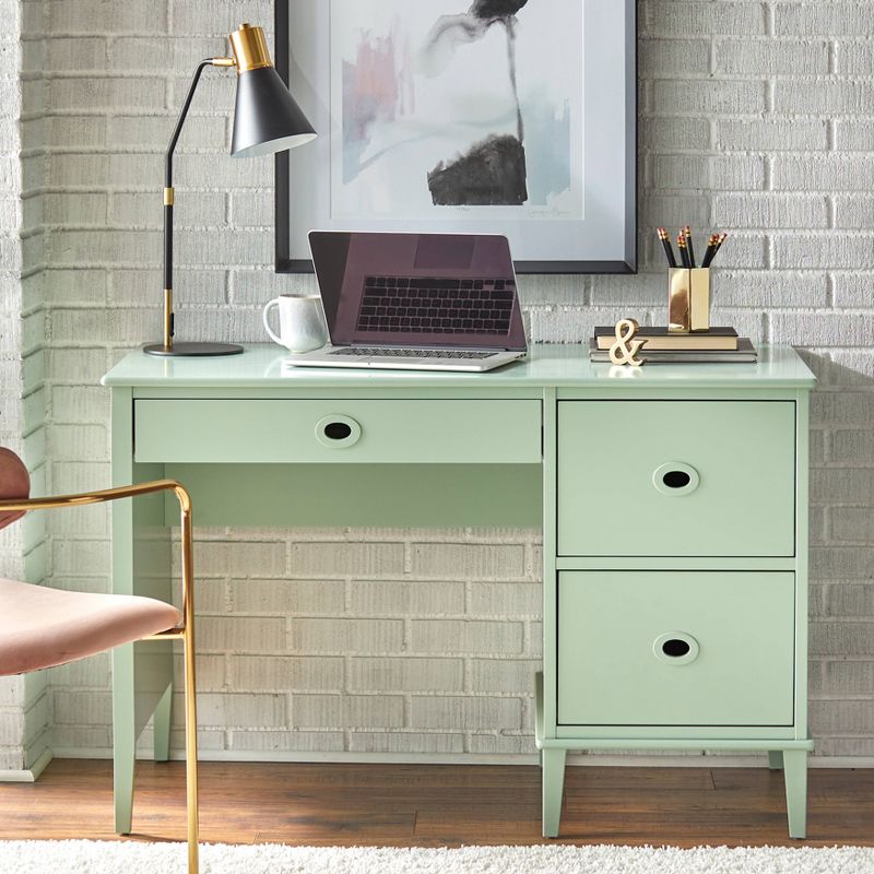 Jamie Student Writing Desk with 3 Drawers - Buylateral, 3 of 7