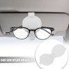 Unique Bargains PU leather Adsorption Car Visor Sunglasses Holder 1 Pc - 2 of 4