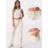 INSPIRE CHIC Women's High Waist Baggy Y2K Street Casual Fashion Cargo Pants with Pockets - 2 of 4