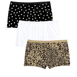 Comfort Choice Women's Plus Size Boy Short 3-Pack - 1 of 4