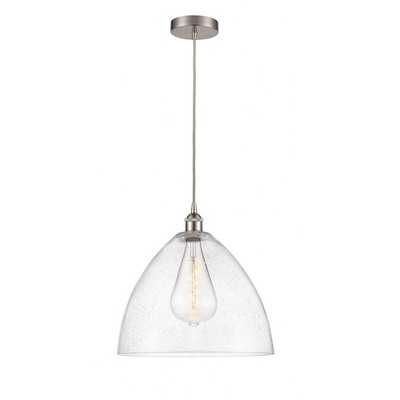 Edison Dome - 1 Light Cord Hung Pendant In Industrial Style-17.75 Inches Tall and 16 Inches Wide
