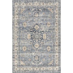 Nuloom Jordan Vintage Medallion Pet Friendly Machine Washable Area Rug - 1 of 4