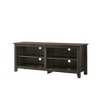 58" Particle Board TV Stand with Open and Adjustable Shelves and Cable Management for Living Room and Bedroom - 2 of 4