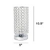 Lalia Home 10.5" Glamorous Crystal Uplight Table Lamp Chrome - 3 of 4