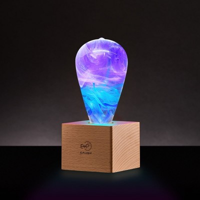 JDICTION Vintage Style desk lamp Metal Wood Table Lamp Ambient Night Light Unique Handmade Gift Birthday gifts