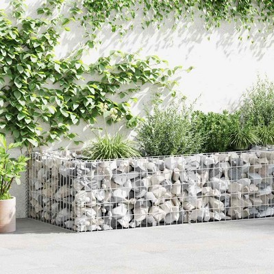 Gabion Planter Galvanized Steel 70.9"x35.4"x19.7"vidaXL