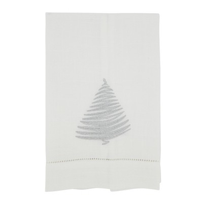 C&F Home 27 x 18 Winter Trees Christmas Holiday Machine Washable  Embellished Flour Sack Kitchen Dish Towel Decor Decoration