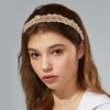 Unique Bargains Women's Beaded Hair Hoop Headband Accessories Hairband 0.43 Inch Wide 1 Pc - 2 of 4