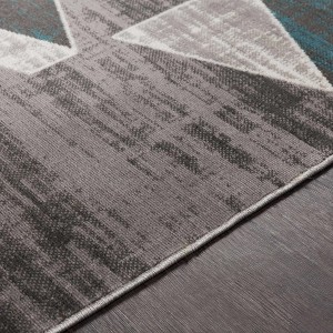 Hauteloom Hessel Green Triangles Area Rug - 1 of 4