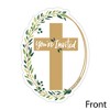 Big Dot of Happiness Elegant Cross - Shaped Fill-in Invitations - Religious Party Invitation Cards with Envelopes - Set of 12 - 2 of 4
