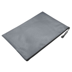 Unique Bargains Waterproof Cloth Zipper Home Office Travel File Bags 10 Pcs - 1 of 4
