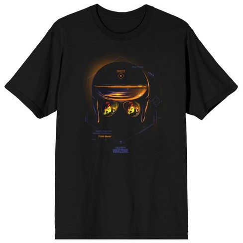Call Of Duty Warzone X Terminator 2 Model T-1000 Men’s Black Graphic Tee - image 1 of 3