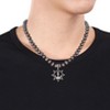 EVERLY JEWELRY |Mens 7 mm Black Cultured Freshwater Pearl and 1/3ct TDW Black Diamond Anchor Necklace Black Silver Clasp - 19+2in - 3 of 4