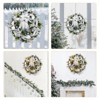 30 Inch Christmas Wreath with Lights, Lighted Large Outdoor Christmas Door Wreath with 40 Battery Operated - 3 of 4