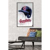 Trends International MLB Cleveland Guardians - Drip Helmet 22 Framed Wall Poster Prints - 2 of 4