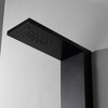 BWE 2-jet rain shower panel system with waterfall shower head and shower wand with LED light - 4 of 4