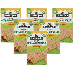 Once Again Organic Honey Graham Crackers - Case of 6/7.93 oz - 1 of 4
