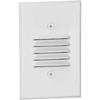 Progress Lighting, Louvered Collection, 1 Light, LED Step Light, Brushed Nickel, No Shade, Material: Steel, Finish Color: Satin White - 3 of 4