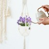 Unique Bargains Macrame Plant Hanger Woven Cotton Indoor Outdoor Decorative - 3 of 4