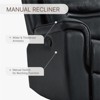 Spruce & Spring Swivel Manual Recliner Faux Leather Glider Recliner - 4 of 4