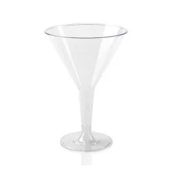 Smarty Had A Party 6 oz. Clear Plastic Martini Glasses (192 Glasses)