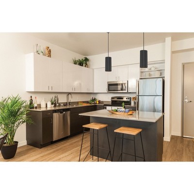 Matte Black Modern Drum Pendant Light for Indoor/Outdoor