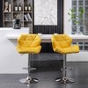 TiramisuBest 25.75in Swivel Counter Stool, Set of 2, Polyester Charcoal Dining Chairs - 4 of 4