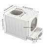 Artloge Extra Large Anti-Splashing Cat Litter Box Portable Enclosed Cat Toilet with Front & Top Entry & Scoop & Lid Drawered - 2 of 4