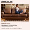 XIZZI 3 Seater Sofa Couch with Deep Seats, Modern Upholstered Sofa with Armrests, Comfy Couches for Living Room, Bedroom and Office - 4 of 4