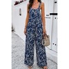 I AM A FASHION JUNKY Geo Print Smocked Sleeveless Pockets Jumpsuit - 4 of 4