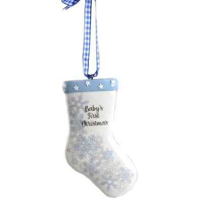 baby boy first christmas stocking