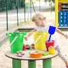 4E's Novelty 7" Beach Buckets and Shovels Set for Kids - Strong Large Sand Bucket for Toddler Beach Toys for Kids 3-10, Sand Toys for Kids 6-10 - 3 of 4