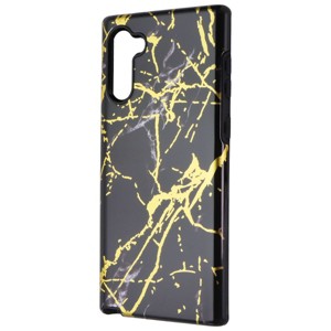MyBat Fuse Hybrid Protective Cover for Samsung Galaxy Note10 - Black/Gold Marble - 1 of 1