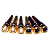WE Games Brass Cribbage Pegs with Swarovski Austrian Crystals in Black and Clear - Velvet Pouch - Set of 6 (2 Colors, 3 Pegs in Each Color) - 2 of 4